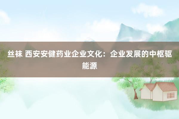 丝袜 西安安健药业企业文化：企业发展的中枢驱能源