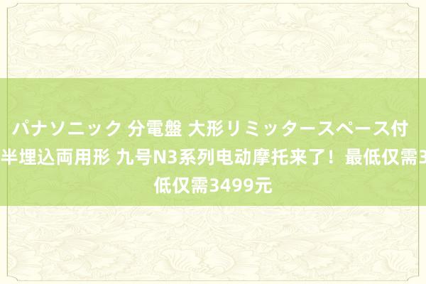 パナソニック 分電盤 大形リミッタースペース付 露出・半埋込両用形 九号N3系列电动摩托来了！最低仅需3499元